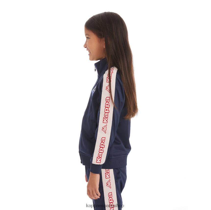 Kappa niños chaqueta deportiva artem 2 con cinta del logo para niños oscuro 4P8JZR434