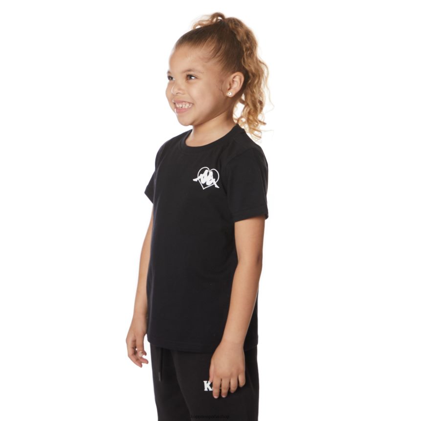 Kappa niños camiseta bytom auténtica para niños azabache negro 4P8JZR642