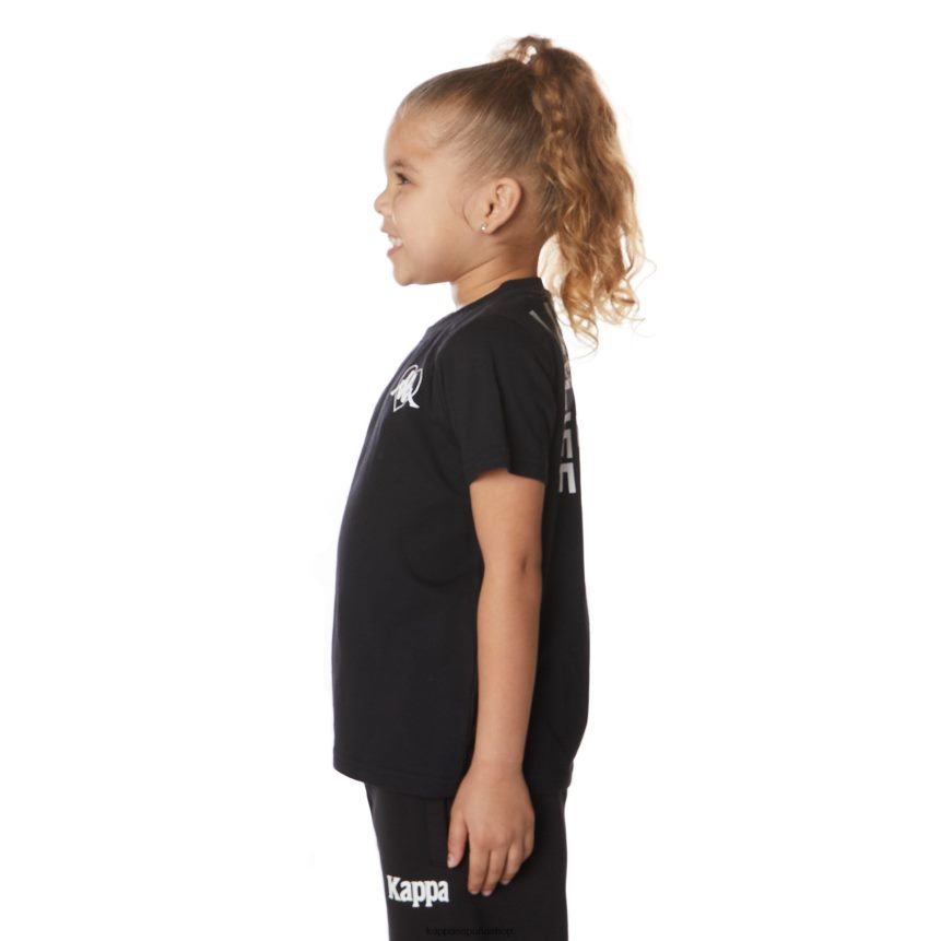 Kappa niños camiseta bytom auténtica para niños azabache negro 4P8JZR642