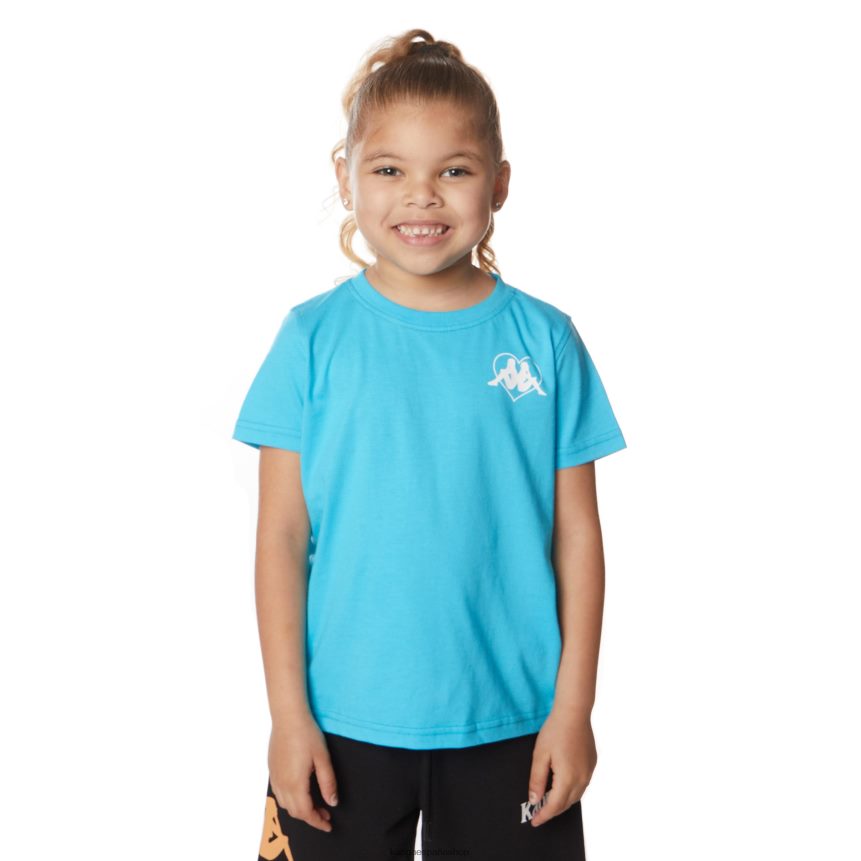 Kappa niños camiseta bytom auténtica para niños turquesa 4P8JZR647