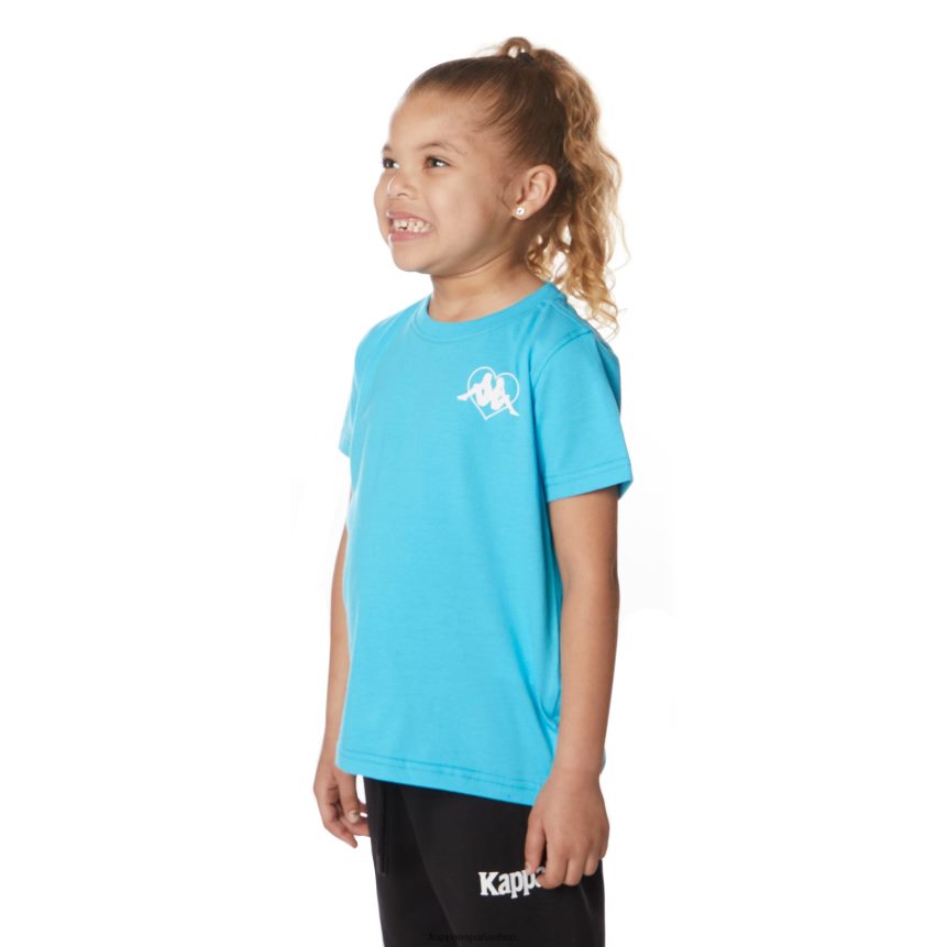 Kappa niños camiseta bytom auténtica para niños turquesa 4P8JZR647