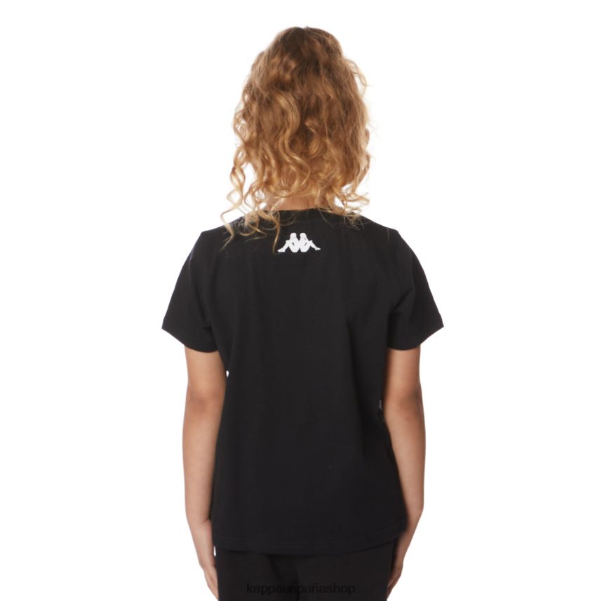 Kappa niños camiseta de río auténtica para niños azabache negro 4P8JZR646