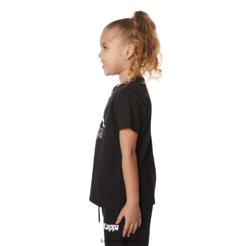 Kappa niños camiseta estessi niños auténtica azabache negro 4P8JZR643