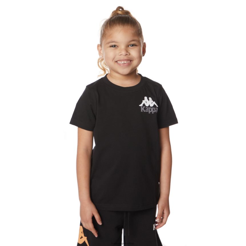 Kappa niños camiseta niños authentic ables azabache negro 4P8JZR640