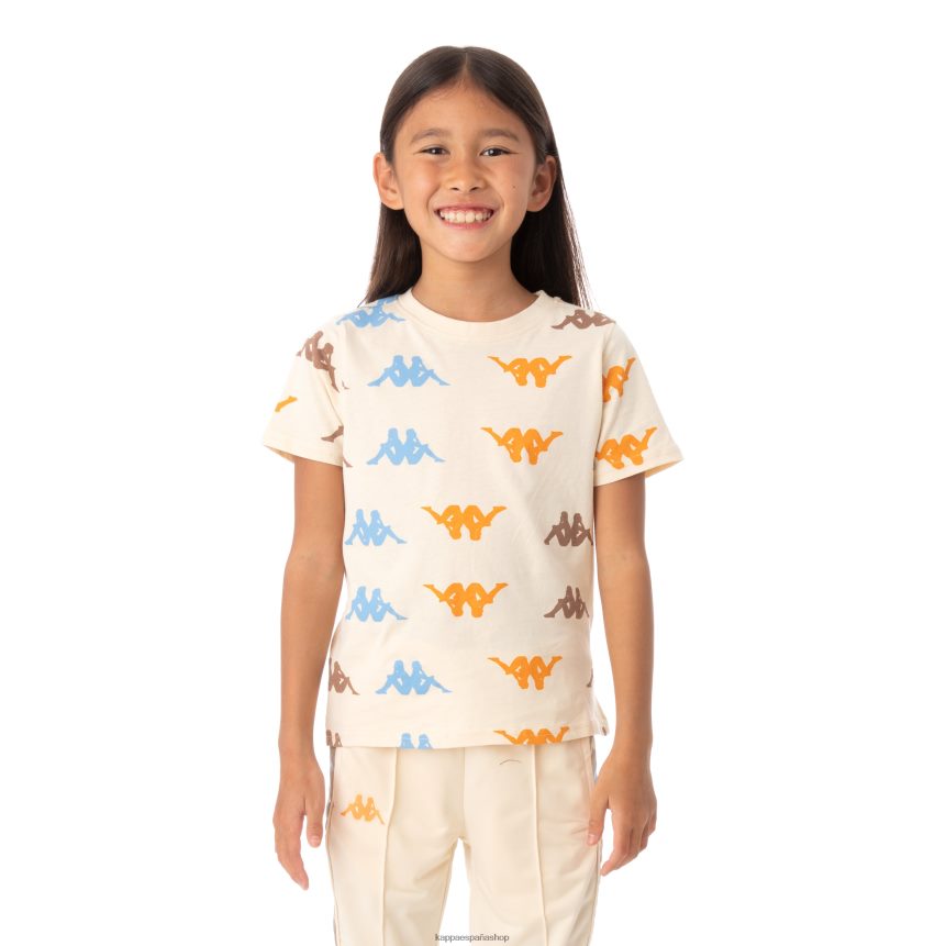 Kappa niños camiseta stavoren auténtica para niños beige 4P8JZR639