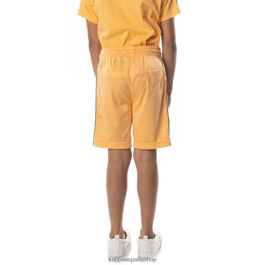 Kappa niños pantalones cortos aedi 2 con cinta del logo para niños naranja claro 4P8JZR620