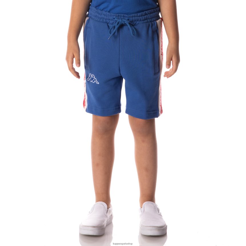 Kappa niños shorts con cinta del logo azul 4P8JZR628