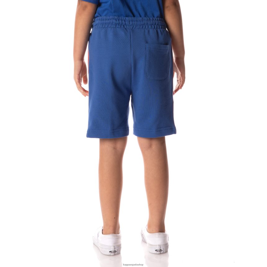 Kappa niños shorts con cinta del logo azul 4P8JZR628