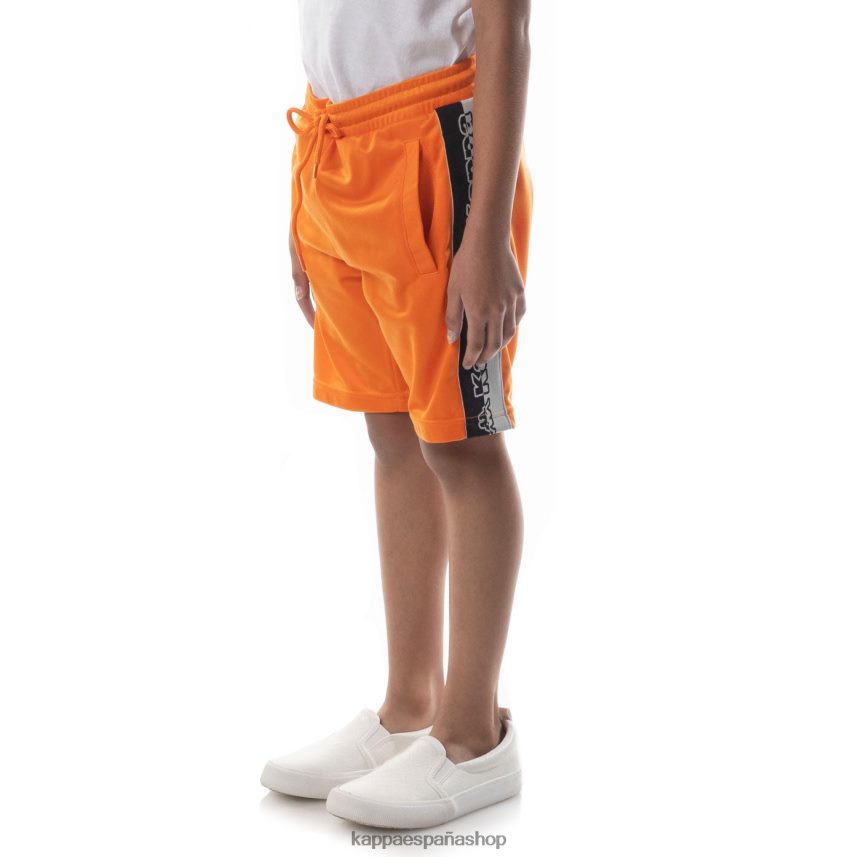 Kappa niños shorts daedi con cinta del logo naranja 4P8JZR626