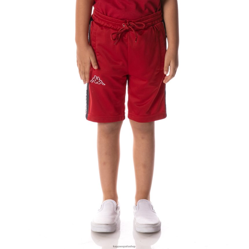 Kappa niños shorts daedi con cinta del logo rojo 4P8JZR630