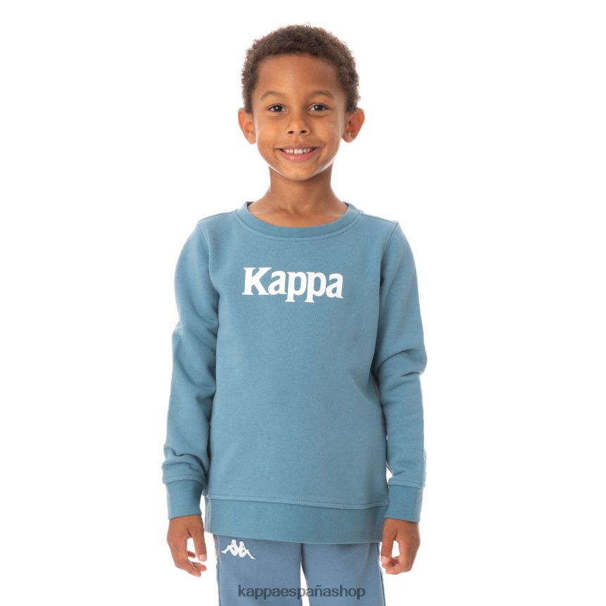 Kappa niños sudadera emmen auténtica para niños azul claro 4P8JZR636