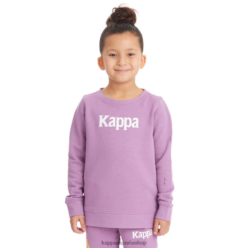Kappa niños sudadera emmen auténtica para niños lavanda violeta 4P8JZR635