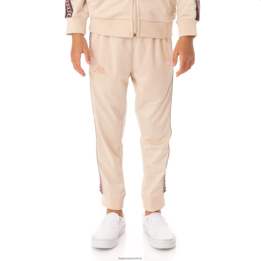 Kappa niños pantalones de chándal alic 2 con cinta del logo para niños beige 4P8JZR493