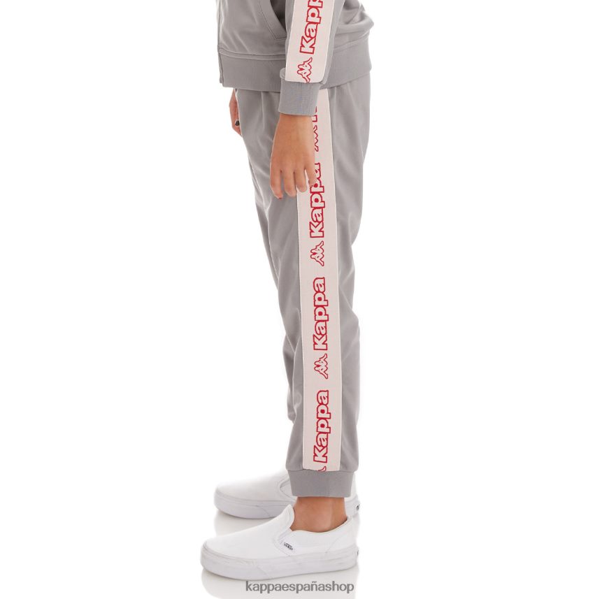 Kappa niños pantalones de chándal alic 2 con cinta del logo para niños gris 4P8JZR484