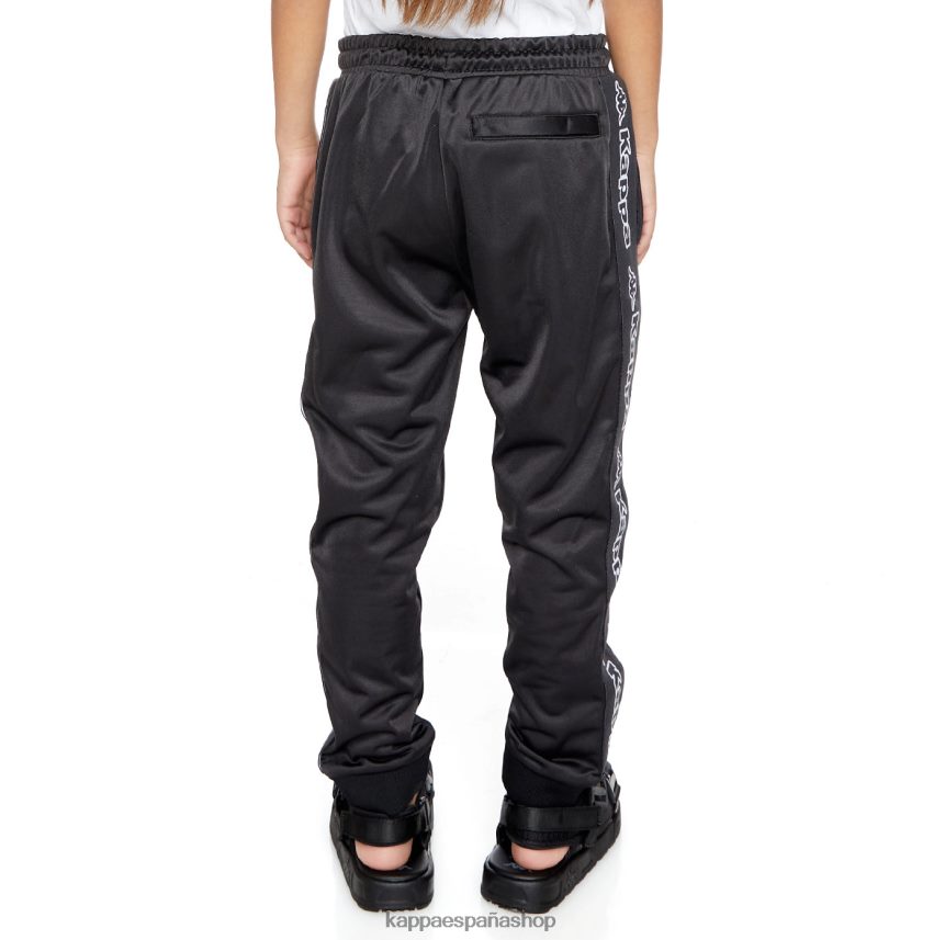 Kappa niños pantalones de chándal alic 2 con cinta del logo para niños humo negro 4P8JZR454