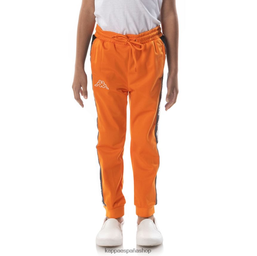 Kappa niños pantalones de chándal con cinta del logo naranja 4P8JZR467