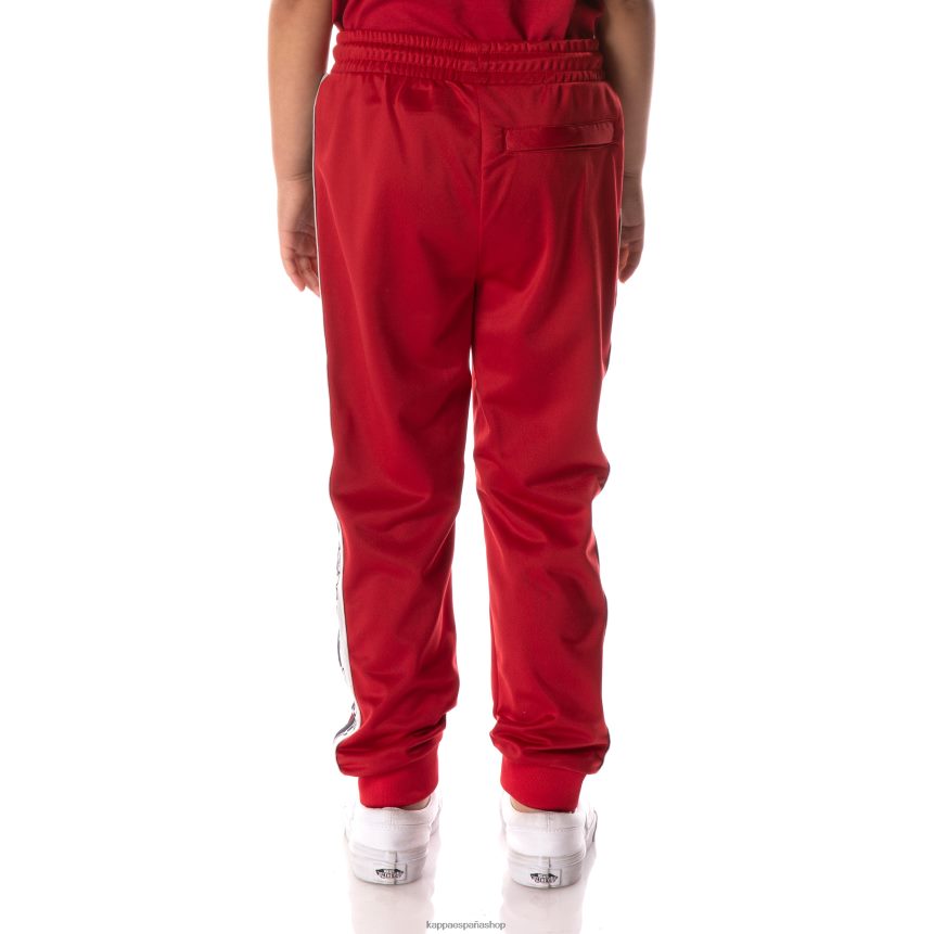 Kappa niños pantalones de chándal con cinta del logo rojo 4P8JZR469