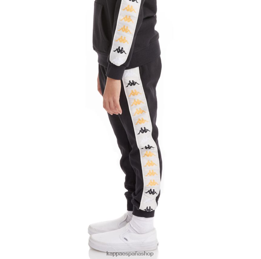 Kappa niños pantalones deportivos 222 banda alanz 3 niños humo negro 4P8JZR586