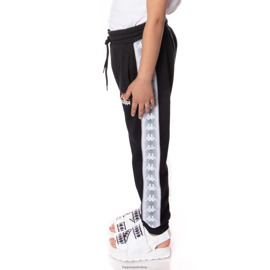 Kappa niños pantalones deportivos 222 banda galanz niños negro azabache 4P8JZR562