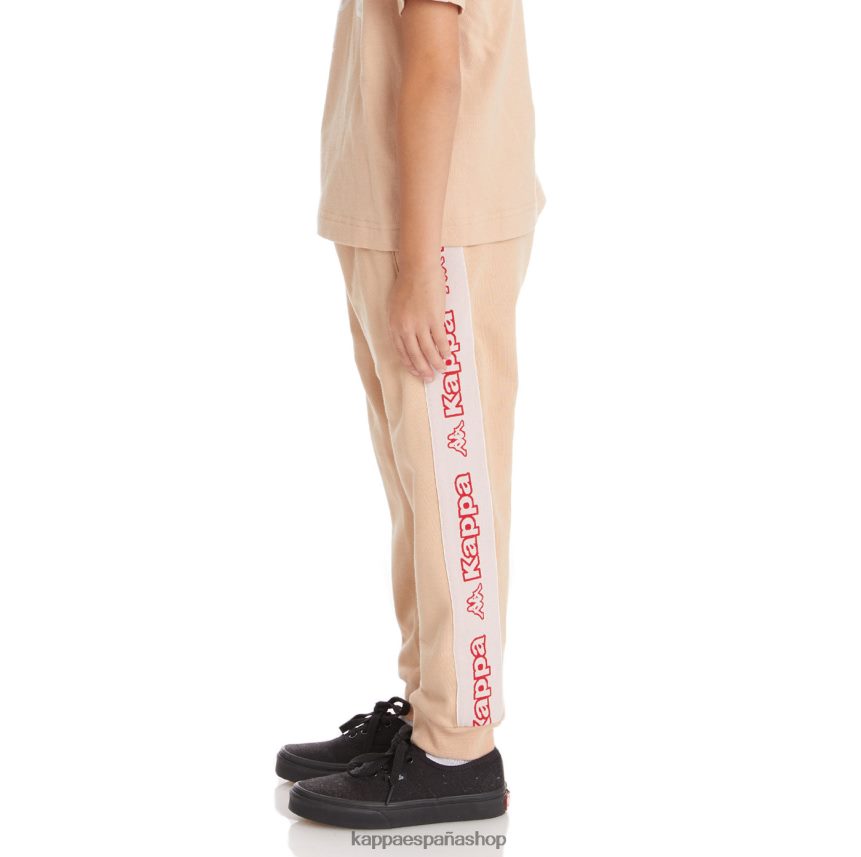 Kappa niños pantalones deportivos anira 2 con cinta del logo para niños beige 4P8JZR588