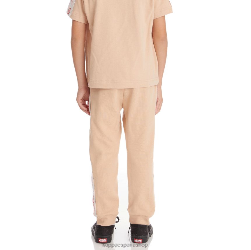 Kappa niños pantalones deportivos anira 2 con cinta del logo para niños beige 4P8JZR588