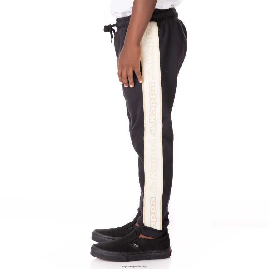 Kappa niños pantalones deportivos anira 2 con cinta del logo para niños humo negro 4P8JZR570