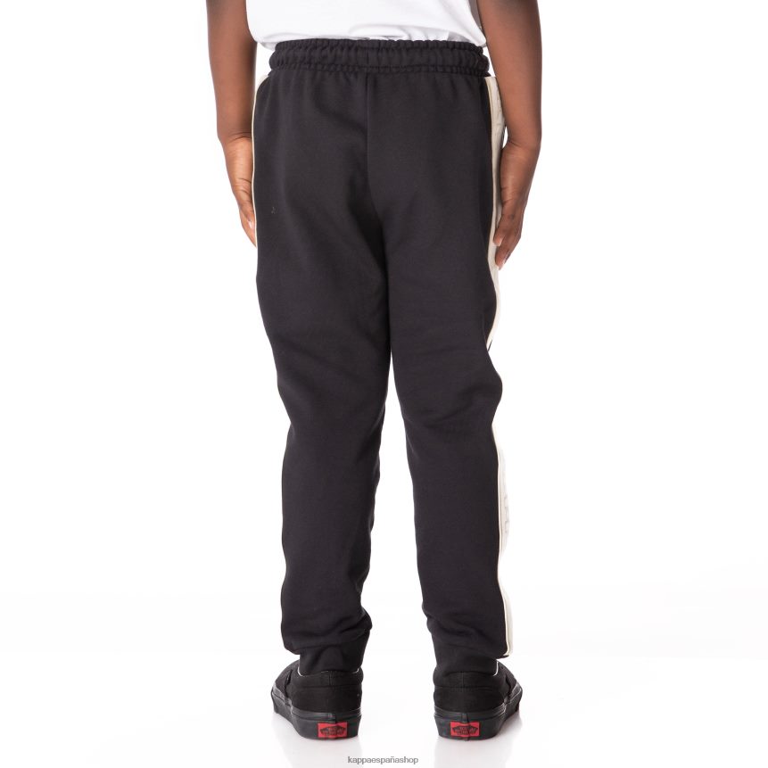 Kappa niños pantalones deportivos anira 2 con cinta del logo para niños humo negro 4P8JZR570