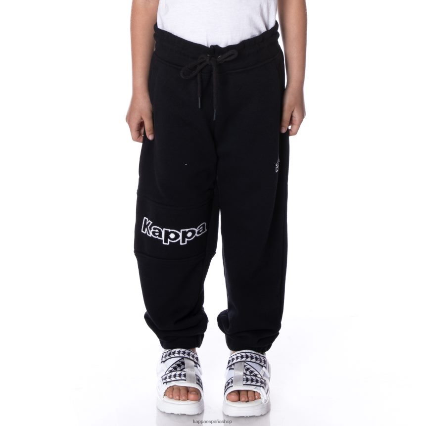 Kappa niños pantalones deportivos arctplus con logo para niños humo negro 4P8JZR564