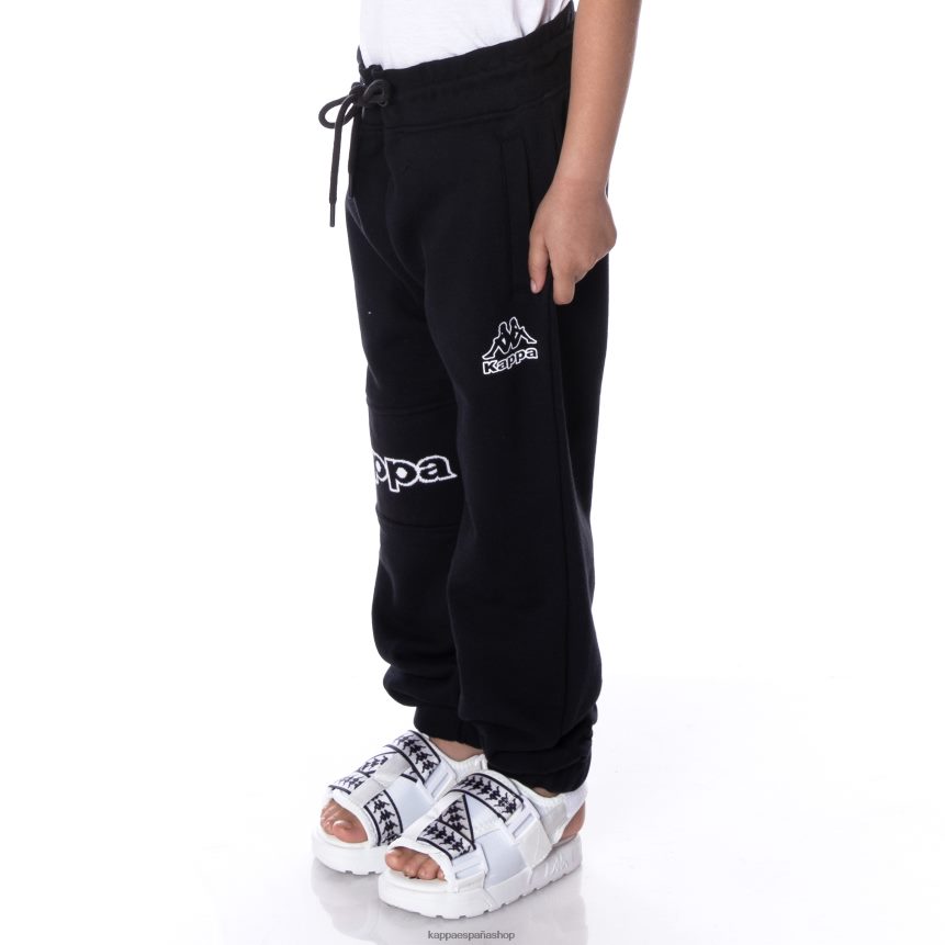 Kappa niños pantalones deportivos arctplus con logo para niños humo negro 4P8JZR564