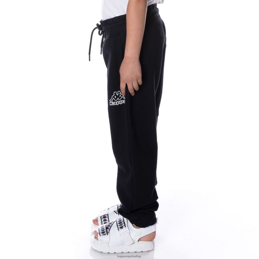 Kappa niños pantalones deportivos arctplus con logo para niños humo negro 4P8JZR564