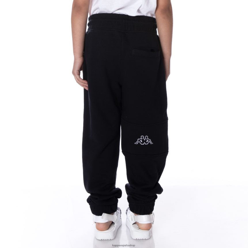 Kappa niños pantalones deportivos arctplus con logo para niños humo negro 4P8JZR564