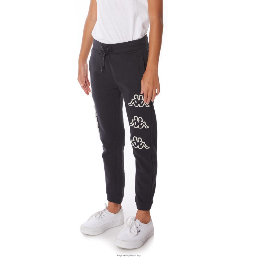 Kappa niños pantalones deportivos arsyx con logo para niños humo negro 4P8JZR568