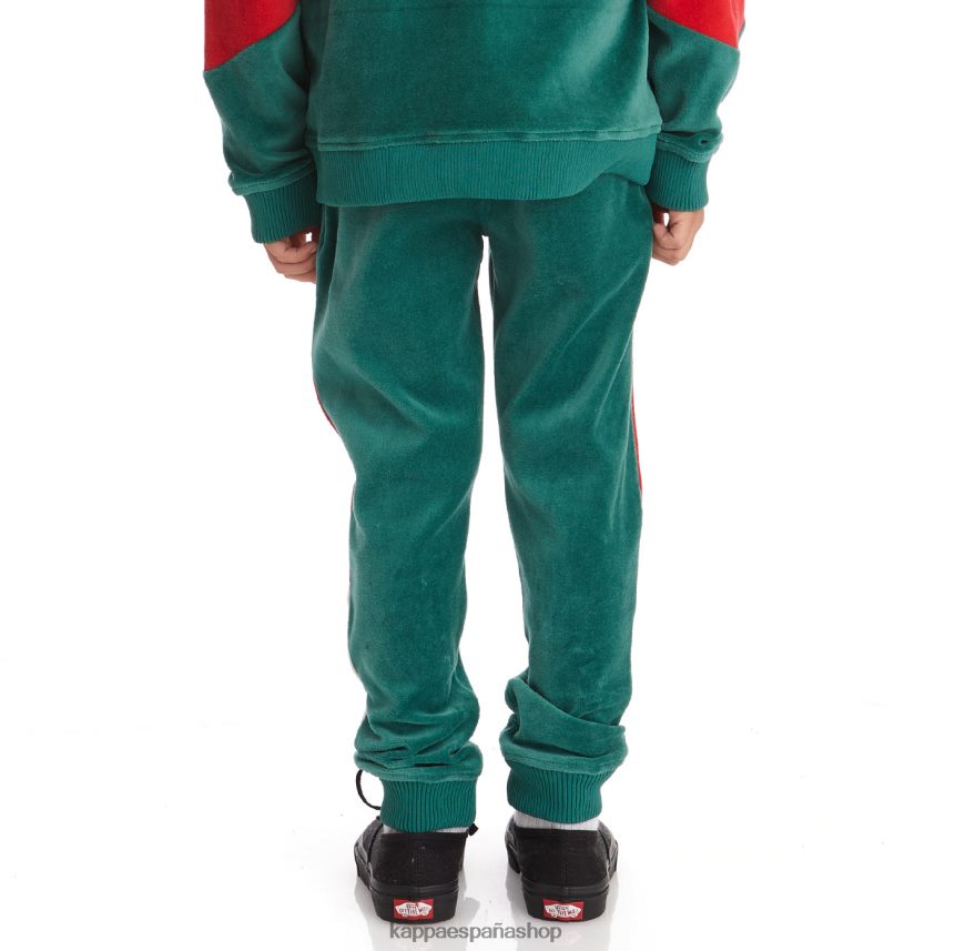 Kappa niños pantalones deportivos ayo con logo para niños verde oscuro 4P8JZR594
