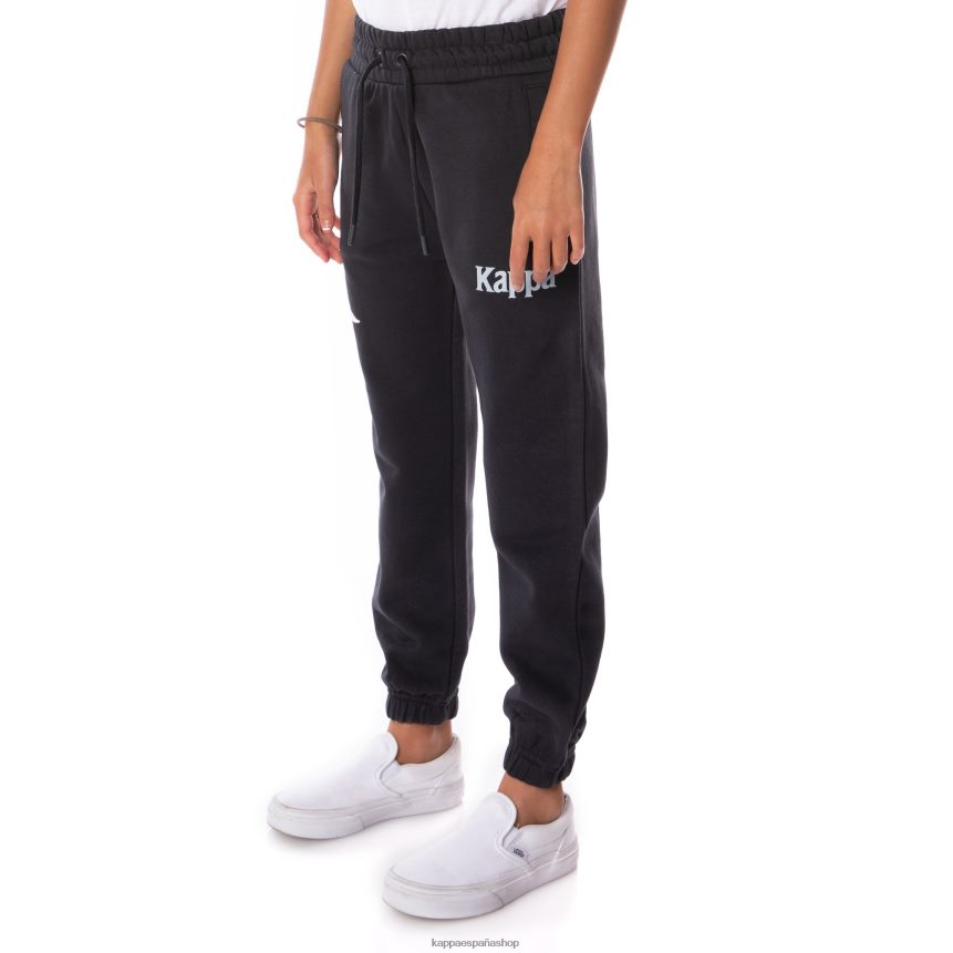 Kappa niños pantalones deportivos coevorden auténticos para niños humo negro 4P8JZR572