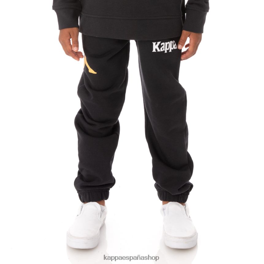 Kappa niños pantalones deportivos coevorden auténticos para niños humo negro 4P8JZR600