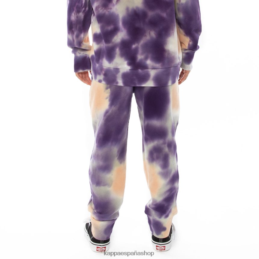 Kappa niños pantalones deportivos de teñido anudado culbio auténticos para niños crema brandy violeta tie-dye 4P8JZR614