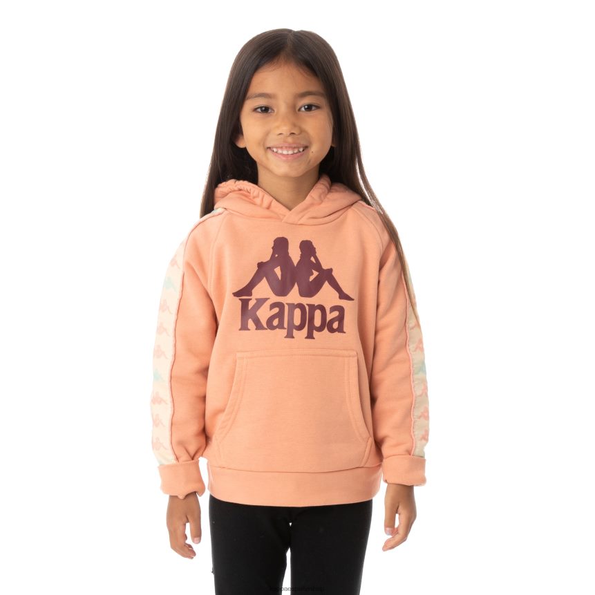 Kappa niños sudadera con capucha 222 banda hurtado 3 para niños coral rosa 4P8JZR551
