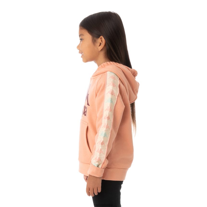 Kappa niños sudadera con capucha 222 banda hurtado 3 para niños coral rosa 4P8JZR551