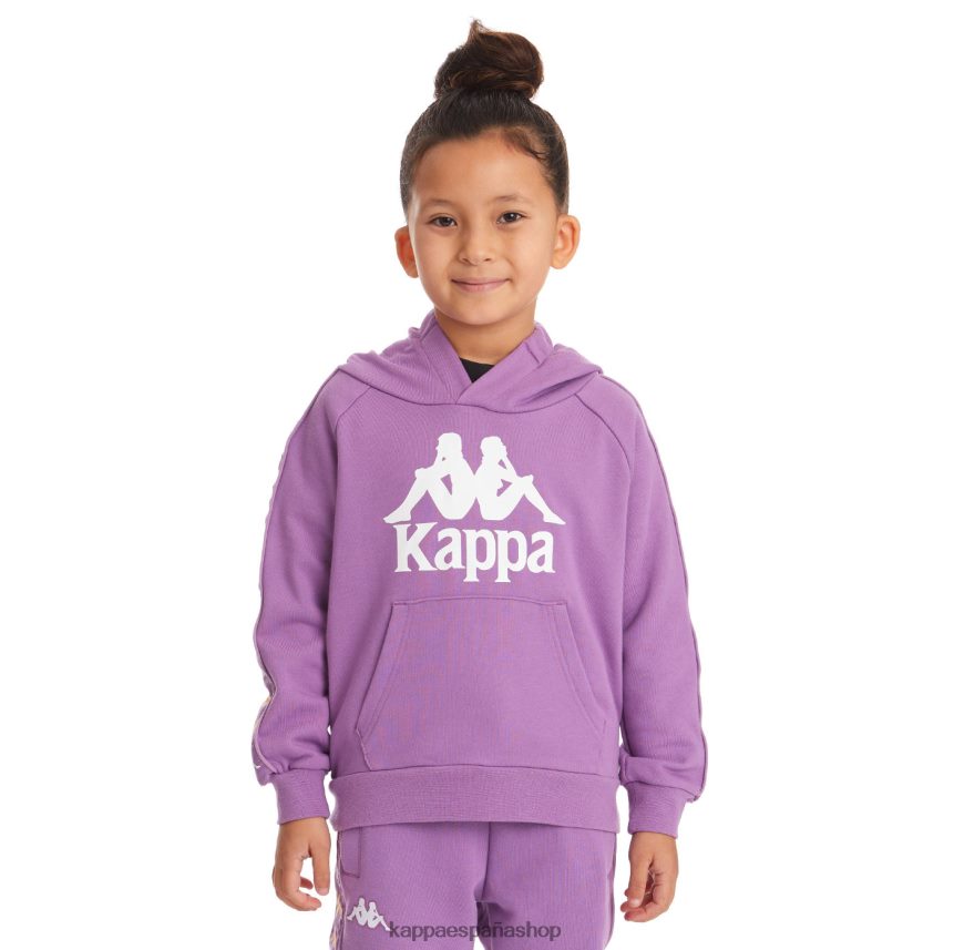 Kappa niños sudadera con capucha 222 banda hurtadon para niños lavanda violeta 4P8JZR535