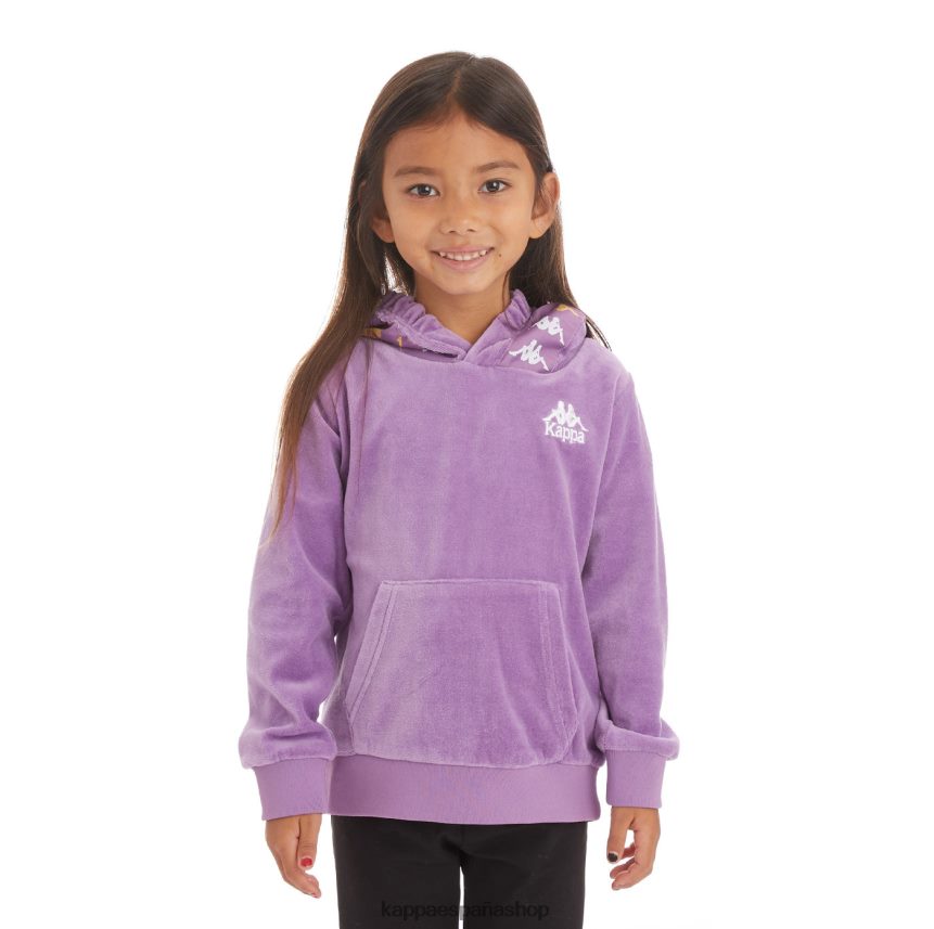 Kappa niños sudadera con capucha 222 banda loredo niños lavanda violeta 4P8JZR533
