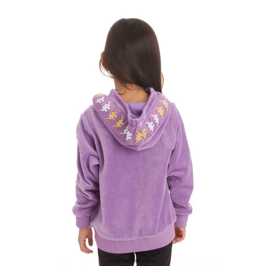 Kappa niños sudadera con capucha 222 banda loredo niños lavanda violeta 4P8JZR533