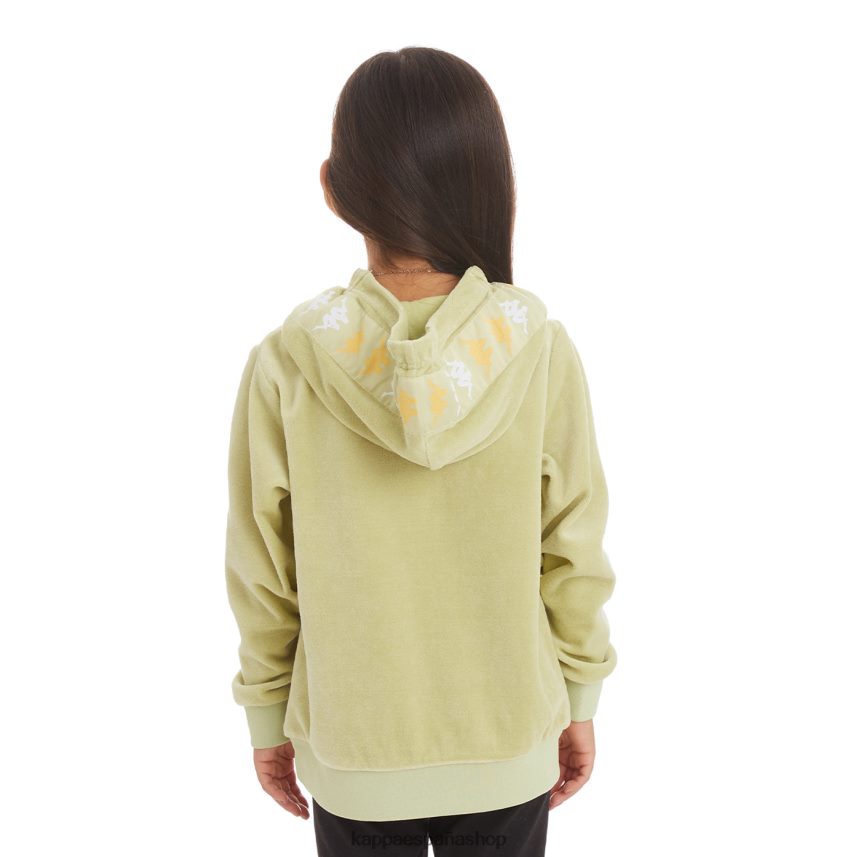 Kappa niños sudadera con capucha 222 banda loredo niños salvia verde 4P8JZR532