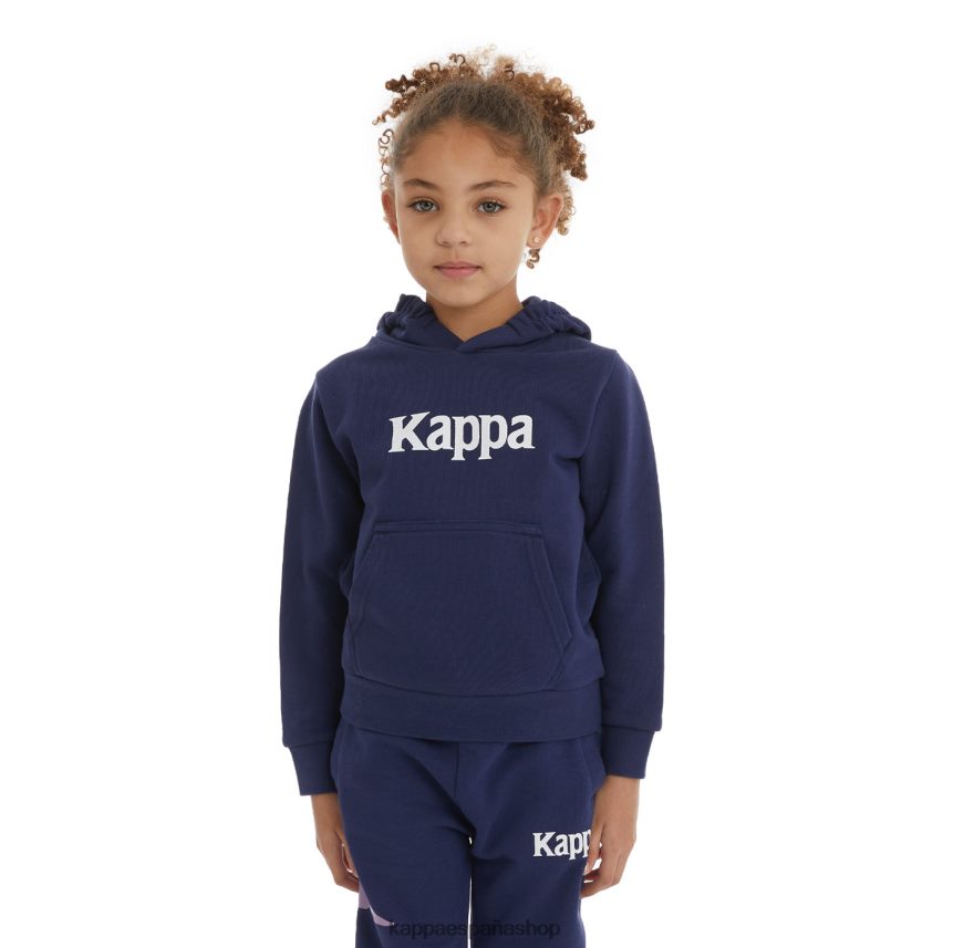 Kappa niños sudadera con capucha haris auténtica para niños Armada 4P8JZR524