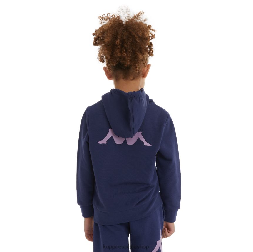 Kappa niños sudadera con capucha haris auténtica para niños Armada 4P8JZR524