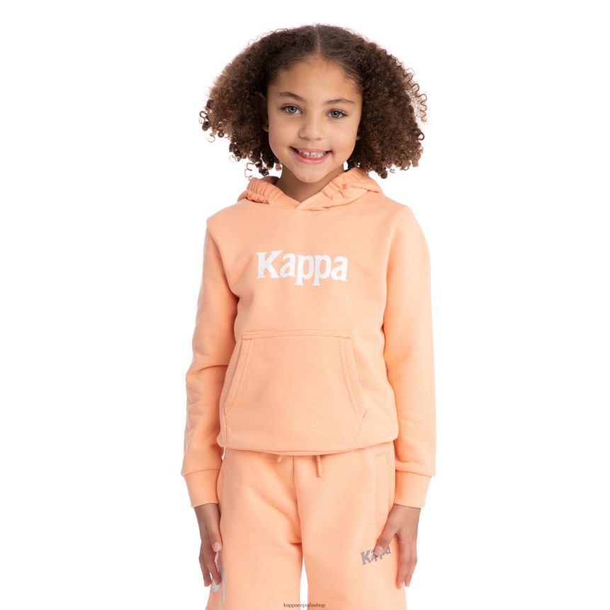 Kappa niños sudadera con capucha haris auténtica para niños durazno 4P8JZR523