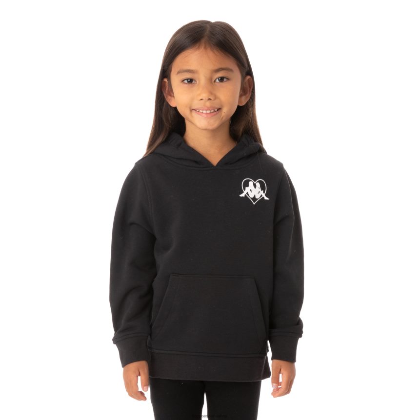Kappa niños sudadera con capucha para niños authentic love torun negro 4P8JZR554