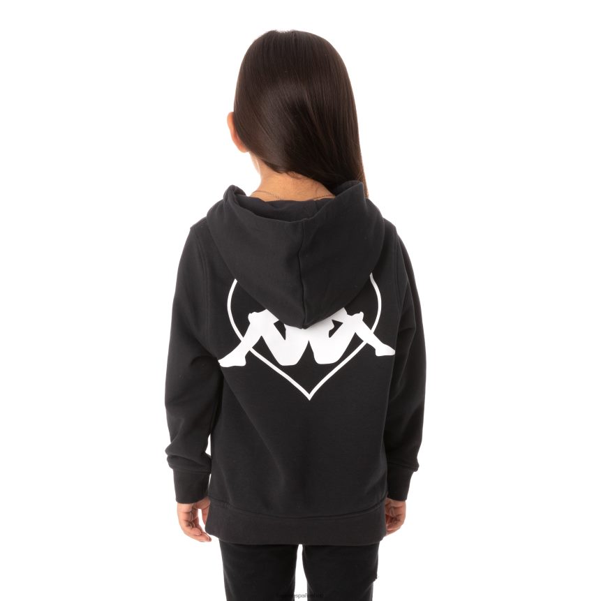 Kappa niños sudadera con capucha para niños authentic love torun negro 4P8JZR554