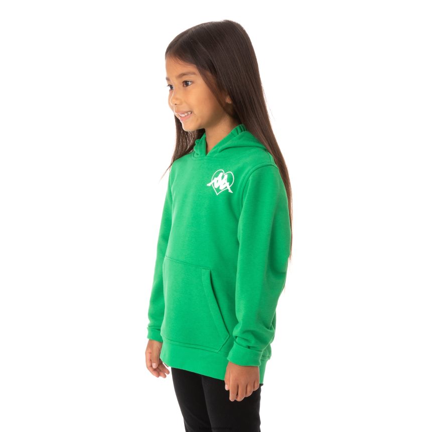 Kappa niños sudadera con capucha para niños authentic love torun verde 4P8JZR552
