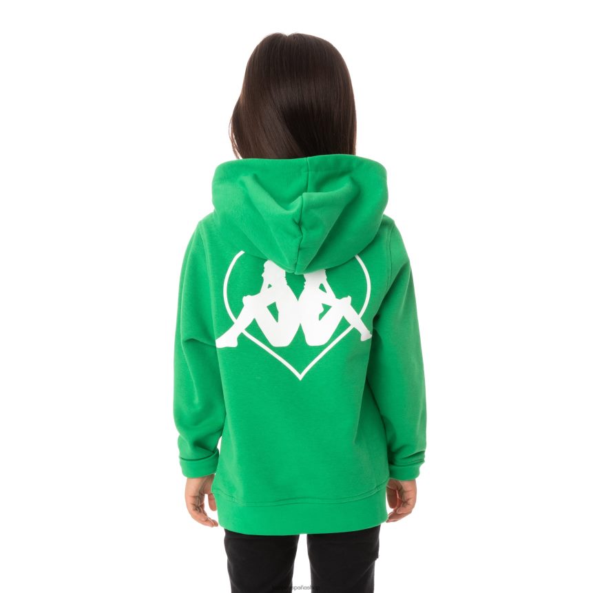 Kappa niños sudadera con capucha para niños authentic love torun verde 4P8JZR552