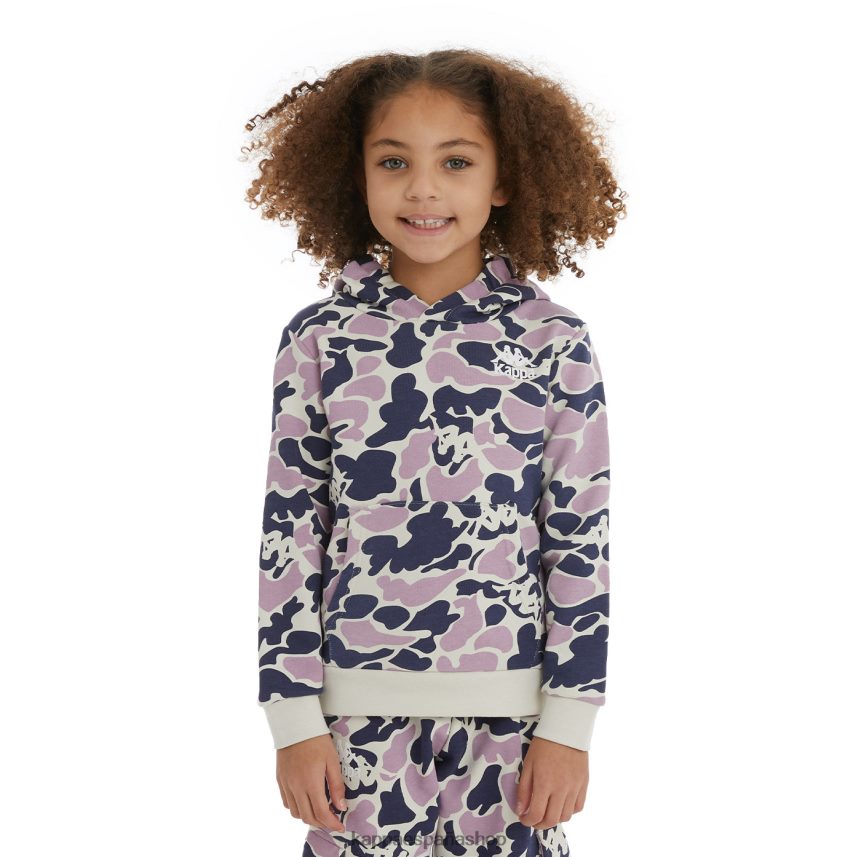 Kappa niños sudadera con capucha picadilly auténtica para niños violeta azul marino 4P8JZR521